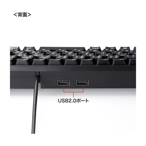 USBハブ付コンパクトキーボード SKB