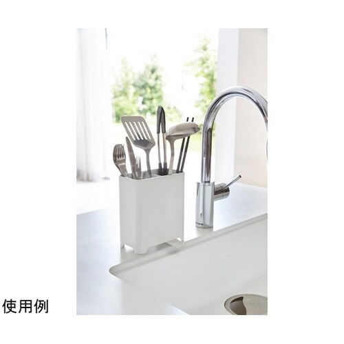 キッチンツールスタンド アクア ホワイト