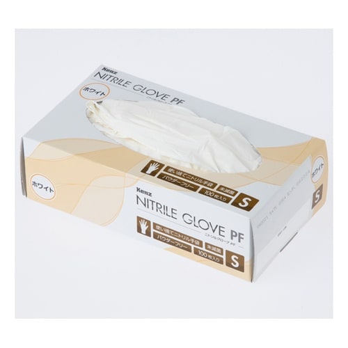 ニトリルグローブ PF ホワイト Sサイ