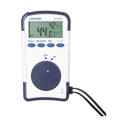 空調用 2点計測デジタル温度計 CT−6