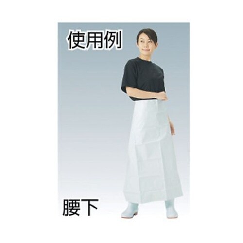 TVLWKW 抗菌ビニロン前掛腰下 白