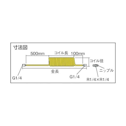 エアコイルホース スパイラルエアホース