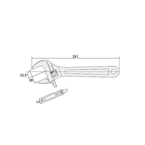 W−240−250 モンキーレンチ