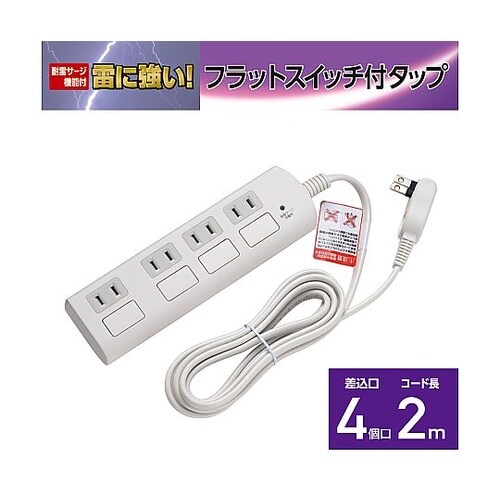 WBS−LS402F(W)タップ4P2m