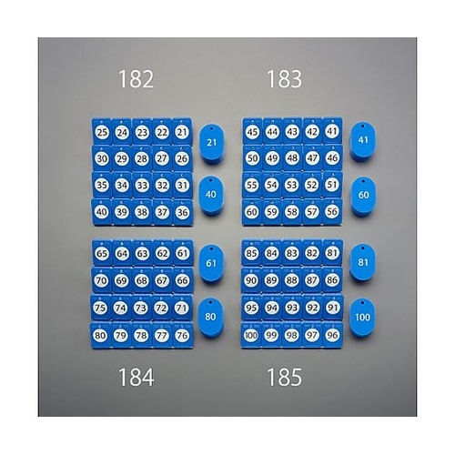 番号札(81−100) EA956V−1