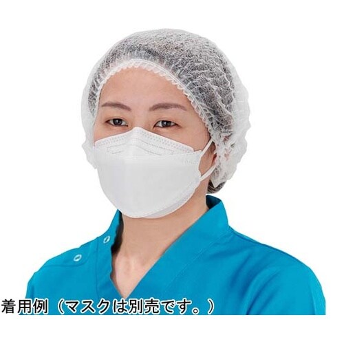 不織布ディスポキャップ 白 フリーサイズ