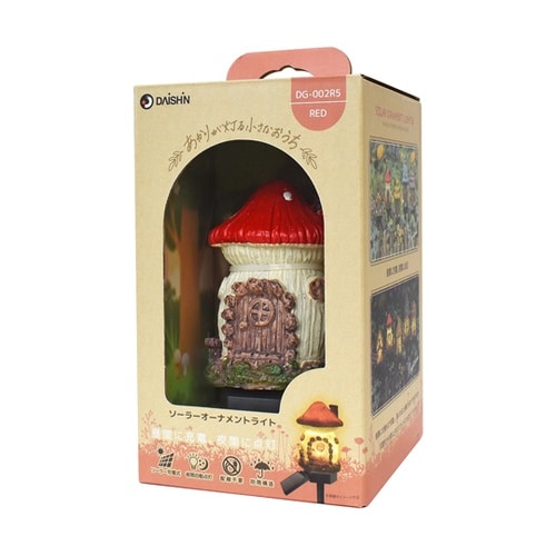 ソーラーオーナメントライト レッド DG