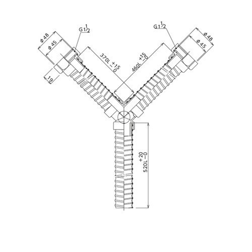 排水ホース ダブルホース ユニオンナット