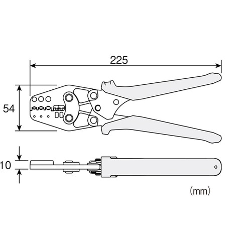 圧着工具 絶縁被覆付圧着端子/裸圧着端子