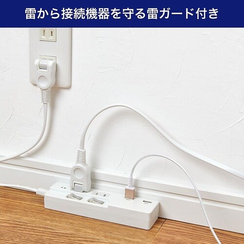 SW付USBタップ2P WBK−2232