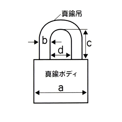 アルファ南京錠 #1000 60mm A