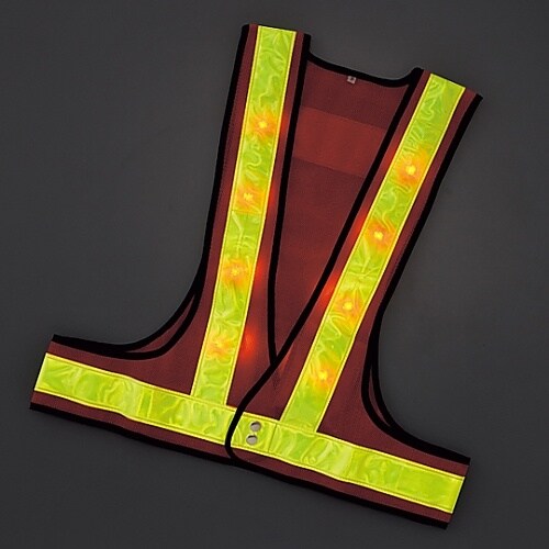 LEDベスト−YW−R LED内蔵ベスト