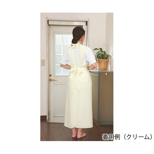 6013 L クリーム 入浴介助エプロン