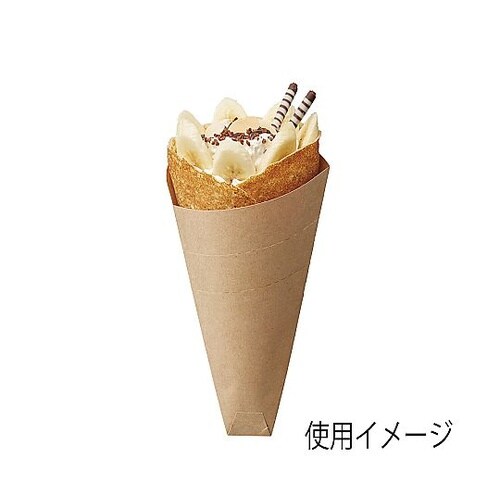 クレープ三角袋 ミシン目入り 未晒無地