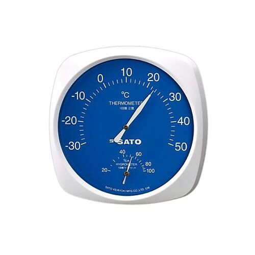 180x180x35mm 温度・湿度計