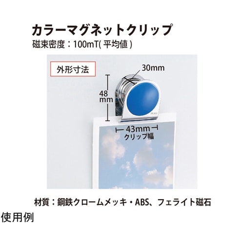 カラーマグネットクリップ 大アソート5P