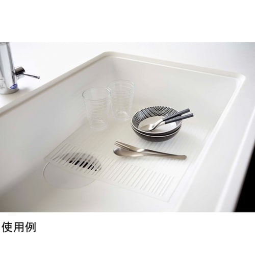 キッチンシンクマット アクア ホワイト