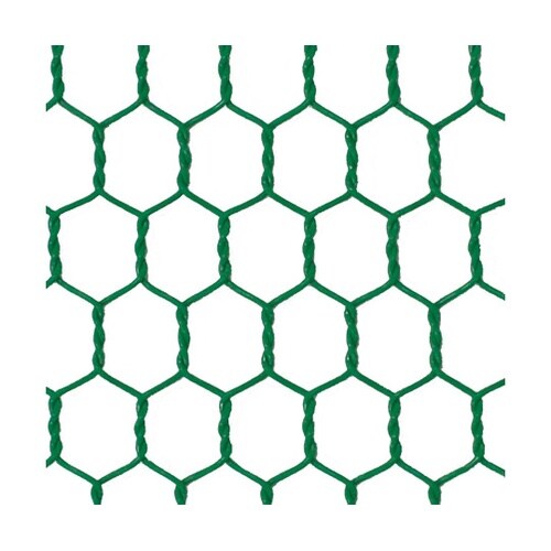 工作金網 亀甲 緑