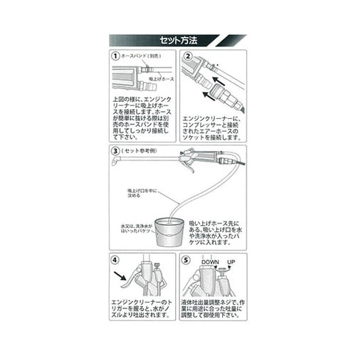 E−35P エンジンクリーナーカプラ接続