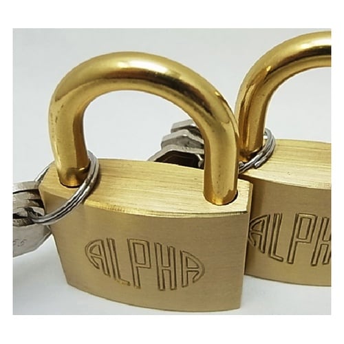 南京錠 同一キー 2個入り #1000−