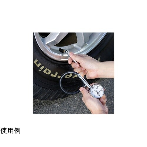 タイヤエアゲージ ホースツキ 1224