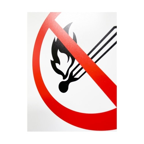 JIS規格安全標識板(HIPS) 火気厳