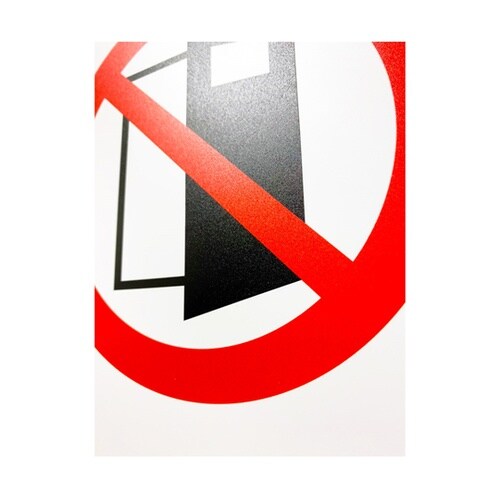 JIS規格安全標識板(HIPS) 開放厳