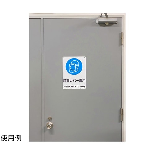 JIS規格安全標識板(HIPS) 顔面カ