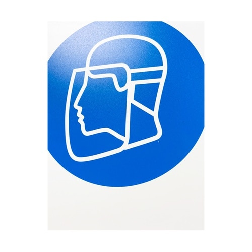 JIS規格安全標識板(HIPS) 顔面カ