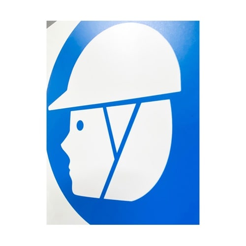 JIS規格安全標識板(HIPS) 保護帽