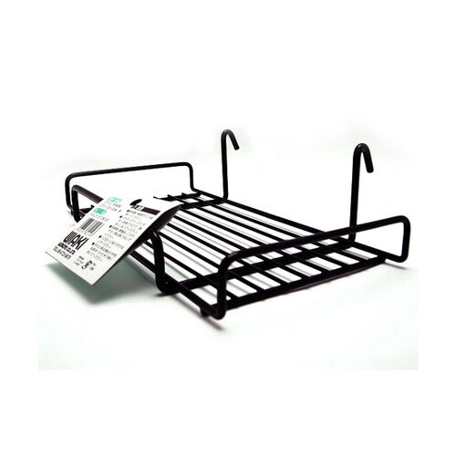 メッシュパネル用 ワイド引掛カゴ 小 黒