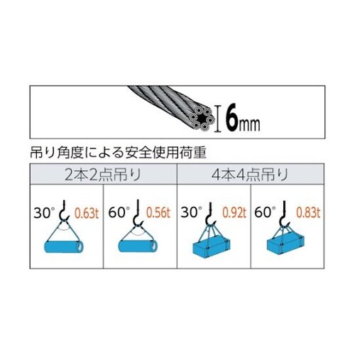 TWBL6S1 ワイヤロープスリング