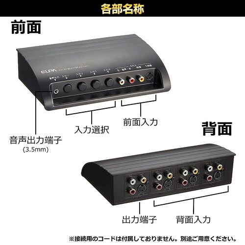 ASL−S411 AVセレクター4in1