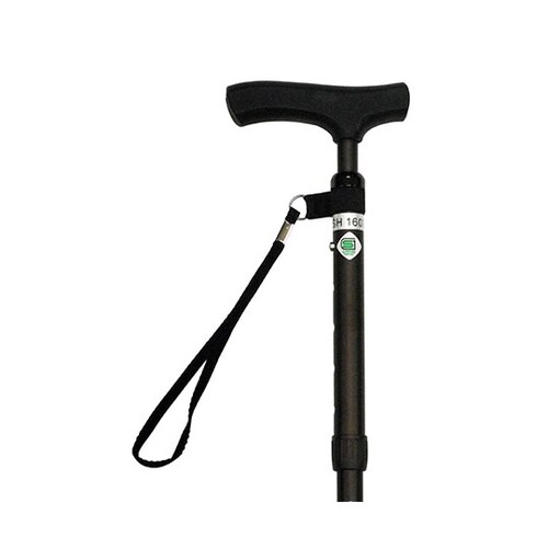 NS57−01 細型折畳ステッキ 茶