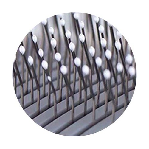 ワンタッチペットブラシ(猫犬共用)グレー