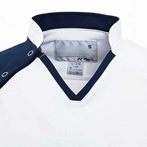 前開きスクラブ ホワイト LL(身丈74