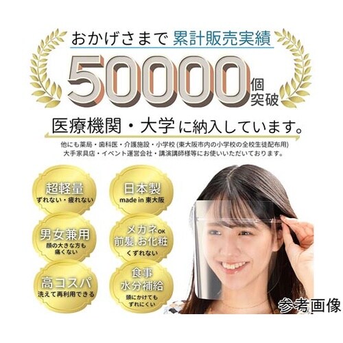 HMフェイスシールド クリア 3個×3セ