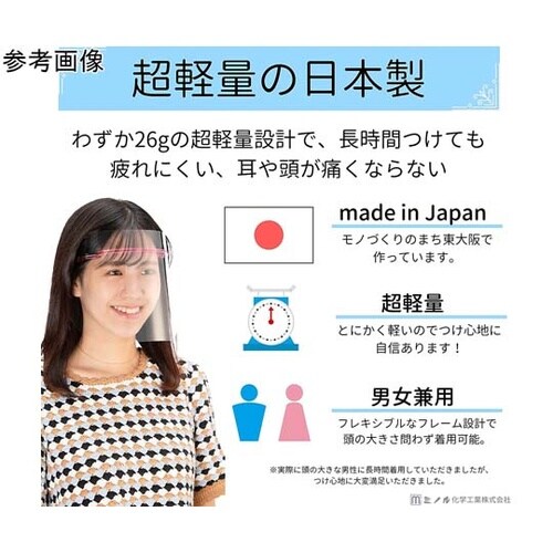 HMフェイスシールド クリア 3個×3セ