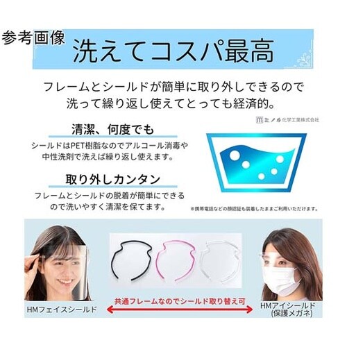 HMフェイスシールド クリア 3個×3セ