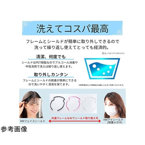 片面くもり止め加工 HMフェイスシールド