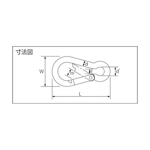 TKH12B国産カラビナハーケンB型