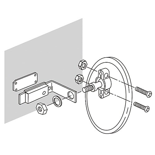 壁丸15BK 簡易タイプミラー