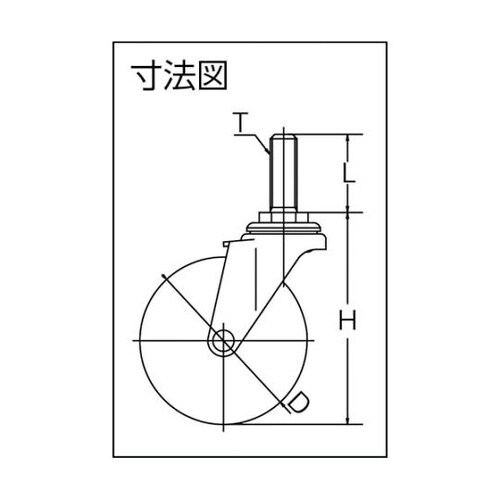 TYLT75RHES ゴムキャスター