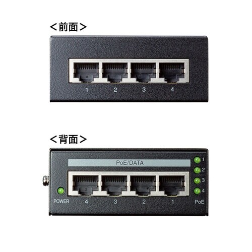 PoEインジェクター(4ポート対応) L