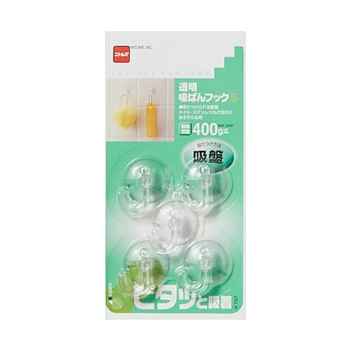 φ30mm/400g 吸盤フック(5個x