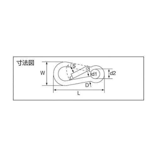 TSF12BステンレススナップフックB型