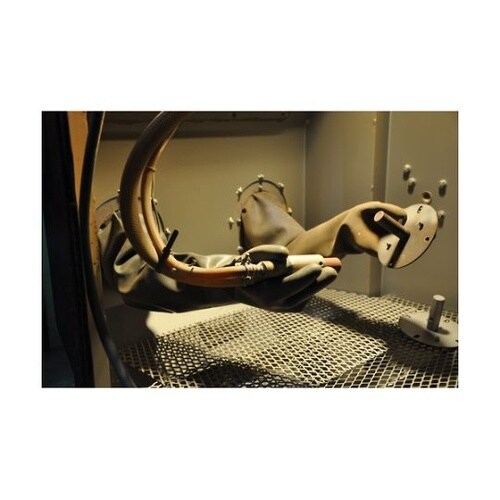 825 ブラスト用手袋 左手フランジ付