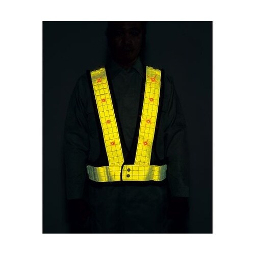 1317786 LED反射安全ベスト 黄
