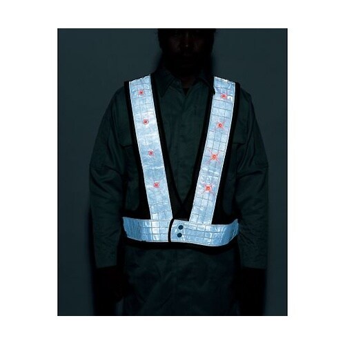 1317785 LED反射安全ベスト 銀