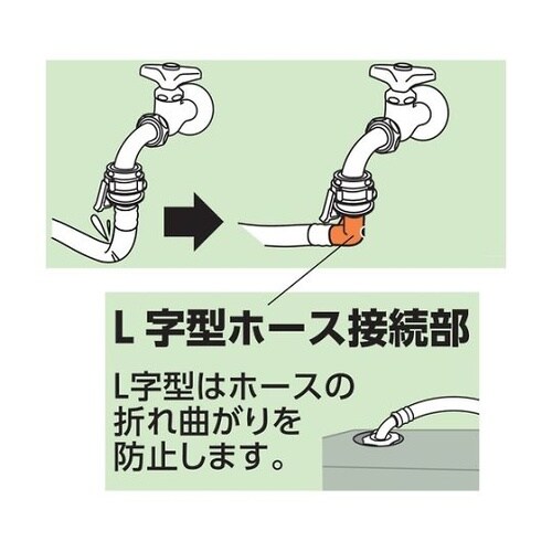 PT170010.8洗濯機給水ホースL型